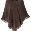 Poncho Hippie Chic Mit Zipfelkapuze, Pixi Poncho - Braun 1 Poncho Hippie Chic Mit Zipfelkapuze, Pixi Poncho - Braun -Modebekleidungsgeschäft f 19 07 nachlieferung indien 21
