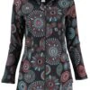 Lange Boho Hippie Chic Jacke, Bestickte Jacke - Schwarz/grau -Modebekleidungsgeschäft f 19 07 nepal jacken 10