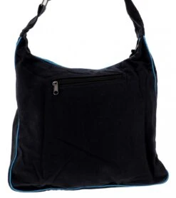 Geräumige Schultertasche, Hippie Tasche, Goa Tasche - Schwarz/türkis - 34x37x12 Cm 8 Geräumige Schultertasche, Hippie Tasche, Goa Tasche - Schwarz/türkis - 34x37x12 Cm -Modebekleidungsgeschäft f 19 07 nepal taschen 72