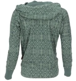 Lockeres Longshirt Aus Bio-Baumwolle, Boho Shirt Schalkapuze - Grün -Modebekleidungsgeschäft f 19 09 9 atrance trip 94