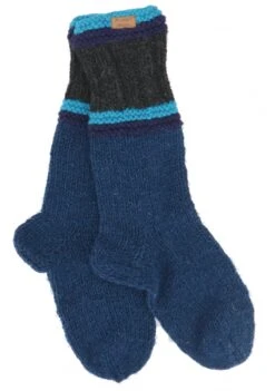 Handgestrickte Schafwollsocken, Haussocken, Nepal Socken - Petrol/schwarz 5 Handgestrickte Schafwollsocken, Haussocken, Nepal Socken - Petrol/schwarz -Modebekleidungsgeschäft f 19 09 9 awolle 2019 77