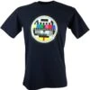 Fun Retro Art T-Shirt `Testbild` - Dunkelblau