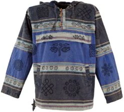 Goa Kapuzenshirt, Baja Hoody Nepalhoodie - Blau