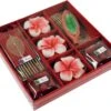 Räucher &amp; Duftset Aus Thailand - Rose - 3x17x17 Cm -Modebekleidungsgeschäft h 10 19 raeucher duftset thailand rose 17671