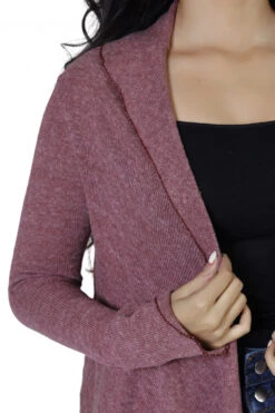 Wickelshirt, Baumwollstrick Pullover, Wickeljacke - Altrosa 17 Wickelshirt, Baumwollstrick Pullover, Wickeljacke - Altrosa -Modebekleidungsgeschäft h 12 21 ago0247