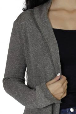 Wickelshirt, Baumwollstrick Pullover, Wickeljacke - Helles Khakigrün -Modebekleidungsgeschäft h 12 21 ago0289