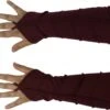 Warme Handstulpen Mit Overlock, Elfenstulpen - Weinrot -Modebekleidungsgeschäft handstulpen weinrot 34641