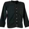 Freizeithemd, Yoga Hemd, Hippie, Goa Hemd - Schwarz -Modebekleidungsgeschäft hemd yogahemd hippie goa hemd schwarz 30970