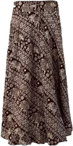 Hippierock, Maxirock - Braun -Modebekleidungsgeschäft hippierock maxirock braun 34842