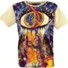 Mirror T-Shirt - Peace / Vanille -Modebekleidungsgeschäft mirror t shirt peace vanille 38623