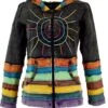 Regenbogenjacke, Jacke Mit Zipfelkapuze - Schwarz -Modebekleidungsgeschäft regenbogenjacke jacke zipfelkapuze schwarz 38734