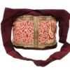 Sadhu Bag, Schulterbeutel, Hippie Tasche - Weinrot - 30x35x10 Cm -Modebekleidungsgeschäft sadhu bag schulterbeutel hippie tasche weinrot 30268