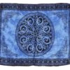Bali Sarong, Wandbehang, Wickelrock, Sarongkleid - Celtic Jeansblau - 160x100 Cm