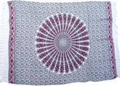 Bali Sarong, Wandbehang, Wickelrock, Mandala Sarongkleid - Weiß/grau - 160x115 Cm 7 Bali Sarong, Wandbehang, Wickelrock, Mandala Sarongkleid - Weiß/grau - 160x115 Cm -Modebekleidungsgeschäft sarong wandbehang wickelrock sarongkleid weiss grau 35608