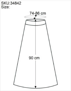 Hippierock, Maxirock - Braun -Modebekleidungsgeschäft size 34842