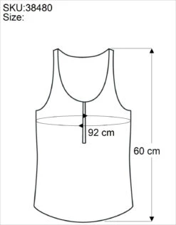 Retro Art Tanktop Mit Ethnodruck - Elefant Schwarz -Modebekleidungsgeschäft size 38480