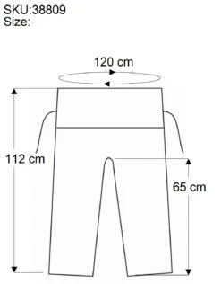Thai Fischerhose Aus Fester Baumwolle, Patchwork Wickelhose, Yogahose, Unigröße - Orange/bunt -Modebekleidungsgeschäft size 38809
