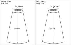 Maxirock, Langer Rock Mandala, Boho Rock - Schwarz/grau -Modebekleidungsgeschäft size 41530