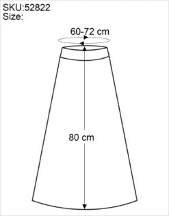 Boho Stufenrock, Strandrock, 3/4 Sommerrock - Braun -Modebekleidungsgeschäft size 52822