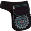 Stoff Sidebag &amp; Gürteltasche Mandala, Goa Gürteltasche, Bauchtasche - Petrol - 25x20x. Cm -Modebekleidungsgeschäft stoff sidebag guerteltasche mandala goa guerteltasche bauchtasche petrol 35199