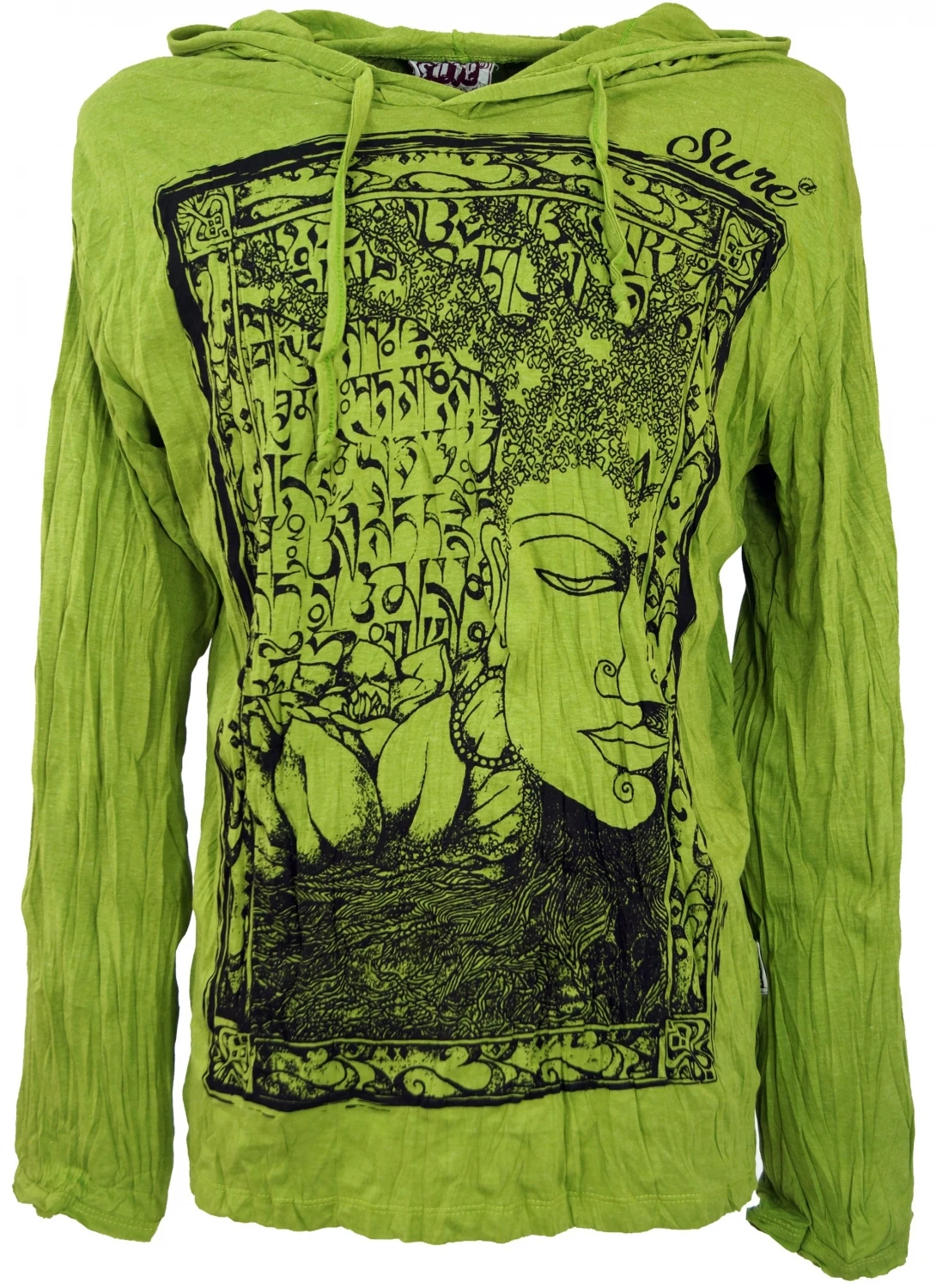 Sure Langarmshirt, Kapuzenshirt Mantra Buddha - Lemon 3 Sure Langarmshirt, Kapuzenshirt Mantra Buddha - Lemon
