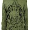Sure Langarmshirt, Kapuzenshirt Meditation Buddha - Olive -Modebekleidungsgeschäft sure langarmshirt kapuzenshirt meditation buddha olive 38845