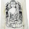 Sure Langarmshirt, Kapuzenshirt Meditation Buddha - Weiß -Modebekleidungsgeschäft sure langarmshirt kapuzenshirt meditation buddha weiss 38843