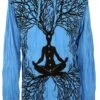 Sure Langarmshirt, Kapuzenshirt Meditation Chakra Buddha - Hellblau -Modebekleidungsgeschäft sure langarmshirt kapuzenshirt meditation chakra buddha hellblau 38826