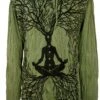 Sure Langarmshirt, Kapuzenshirt Meditation Chakra Buddha - Olive -Modebekleidungsgeschäft sure langarmshirt kapuzenshirt meditation chakra buddha olive 38824