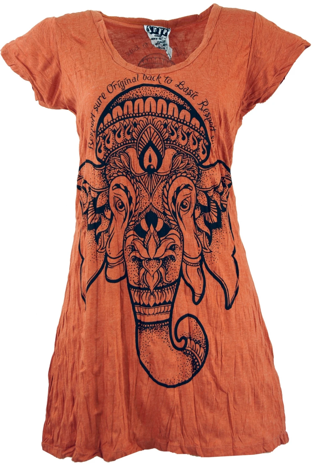 Sure Long Shirt, Minikleid Ganesha - Rostorange 3 Sure Long Shirt, Minikleid Ganesha - Rostorange