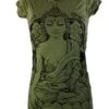 Sure T-Shirt Meditation Buddha - Olive -Modebekleidungsgeschäft sure t shirt meditation buddha olive 28551