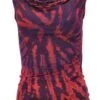 Batik Top, Unikat Tie Dye Top Mit Wasserfallkragen - Violett -Modebekleidungsgeschäft t 06 20 apatpron 2020 34