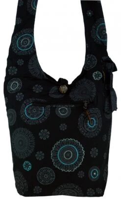 Sadhu Bag, Goa Tasche, Schulterbeutel - Schwarz - 35x35x15 Cm 6 Sadhu Bag, Goa Tasche, Schulterbeutel - Schwarz - 35x35x15 Cm -Modebekleidungsgeschäft t 10 16 dsc04849