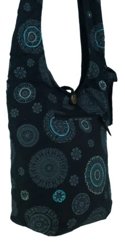 Sadhu Bag, Goa Tasche, Schulterbeutel - Schwarz - 35x35x15 Cm 7 Sadhu Bag, Goa Tasche, Schulterbeutel - Schwarz - 35x35x15 Cm -Modebekleidungsgeschäft t 10 16 dsc04850