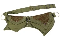 Festival Ethno Sidebag, Gürteltasche, Elfen Bauchtasche - Olivgrün/braun -Modebekleidungsgeschäft t 20 04 avillage trader 2021 73