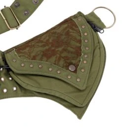 Festival Ethno Sidebag, Gürteltasche, Elfen Bauchtasche - Olivgrün/braun -Modebekleidungsgeschäft t 20 04 avillage trader 2021 77