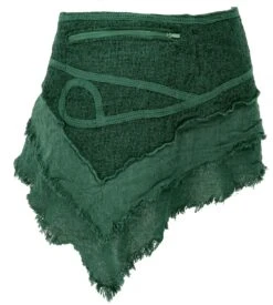 Goa Cacheur In Natürlichem Look, Minirock, Wickelrock Gürtel - Dunkelgrün -Modebekleidungsgeschäft t 3 20 dev guru manu 2020 49