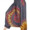 Batik Afghani Hose, Haremshose, Pluderhose, Aladinhose, Batikhose - Taubengrau -Modebekleidungsgeschäft t 3 20 dsc04307