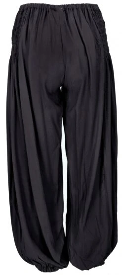 Luftige Muckhose, Boho Pluderhose, Pumphose - Schwarz -Modebekleidungsgeschäft t 3 20 overall dilip babu 82