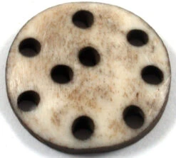 Tibet Knopf Aus Horn - 8 Ø2,5 Cm