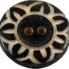 Tibet Knopf Aus Horn, Knopf Sonne - 9 Ø2,5 Cm -Modebekleidungsgeschäft tibet knopf horn 21295