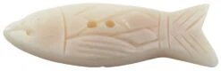 Tibet Knopf Aus Horn, Knopf Fisch - 12 - 1,5x5 Cm