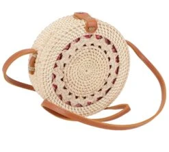 Geflochtene Handtasche, Korbtasche, Rattantasche, Balitasche Rund - Modell 3 - 20x20x7 Cm Ø20 Cm 11 Geflochtene Handtasche, Korbtasche, Rattantasche, Balitasche Rund - Modell 3 - 20x20x7 Cm Ø20 Cm -Modebekleidungsgeschäft tisy 18 bali taschen und bekleidung 11