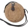 Geflochtene Handtasche, Korbtasche, Rattantasche, Balitasche Rund - Modell 5 - 20x20x7 Cm Ø20 Cm -Modebekleidungsgeschäft tisy 18 bali taschen und bekleidung 24