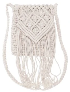 Makramee Umhängetasche, Schultertasche - Modell 2 - 24x20 Cm