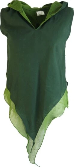 Feen Elfen Zipfel Top MA 14 - Dunkelgrün